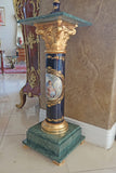 Marble and Porcelain painted pedestal (2)