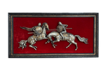 3D Art - Two Jousters on Red Velour