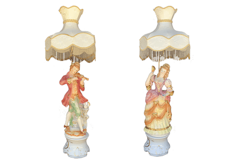 Antique French Renaissance Floor Lamps (set of 2)