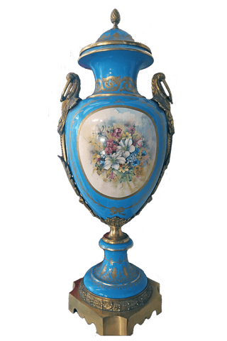 19th century French Sevres Style Porcelain Vases (set of two)