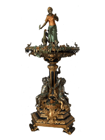 Ornate Woman reading book Fountain